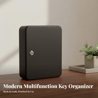 Lockable Design Wall-Mounted Keyed-Lockbox Large Capacity Wall-Mounted Key Cabinet Lock Box for Realty Estate Agents, Property Managers, Rental Properties, Building Management, Warehouse, Garage