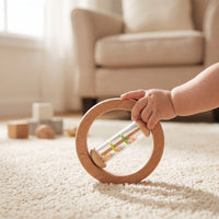 Rattle with Rainstick Sensory Baby Rattle Developmental for Car Rides