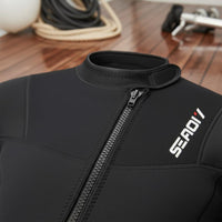 Front Zip Wetsuit Shirts Vest 5 Mm Thick Mm Thick Long Sleeve Neoprene Jacket Quick Drying Long Sleeve Wetsuit Jacket for Women, Men, Snorkeling, Surfing, Swimming