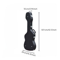 Electric Guitar Hard Case Soft Interior Electric Guitar Case Carrying Handle Music Gear Black Finish Metal Latches