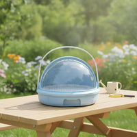Snail Terrarium Ventilated Snail Habitat with Handle Breeding Box Transparent Terrarium with Handle Detachable for Children