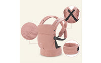 Corduroy Baby Carrier Adjustable Baby Carrier with Waist Belt Soft for Parents