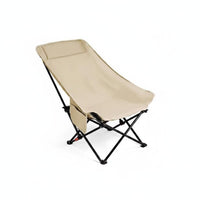 Sturdy Frame Reclining Camping Chair Double-Layer Oxford Material Adjustable Outdoor Chair for Picnic, Barbecue, Sketching