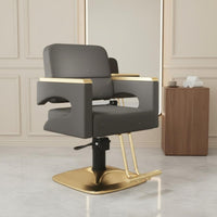 Hydraulic Barber Chair Adjustable Height Swivel Hair Cutting Chair Ergonomic Design for Barbers, Hairstylists, Barbershop, Beauty Parlor