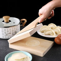 Solid Wood Dumpling Wrapper Press Homemade Dumpling Skin Press Easy to Use for Beginners