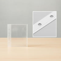 A7/A8 Mini Card Album Refill Pages 3-Hole Transparent Single Pocket for Card Collection