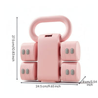 Dumbbell with Kettlebell Handle Compact Adjustable Dumbbell Multifunctional