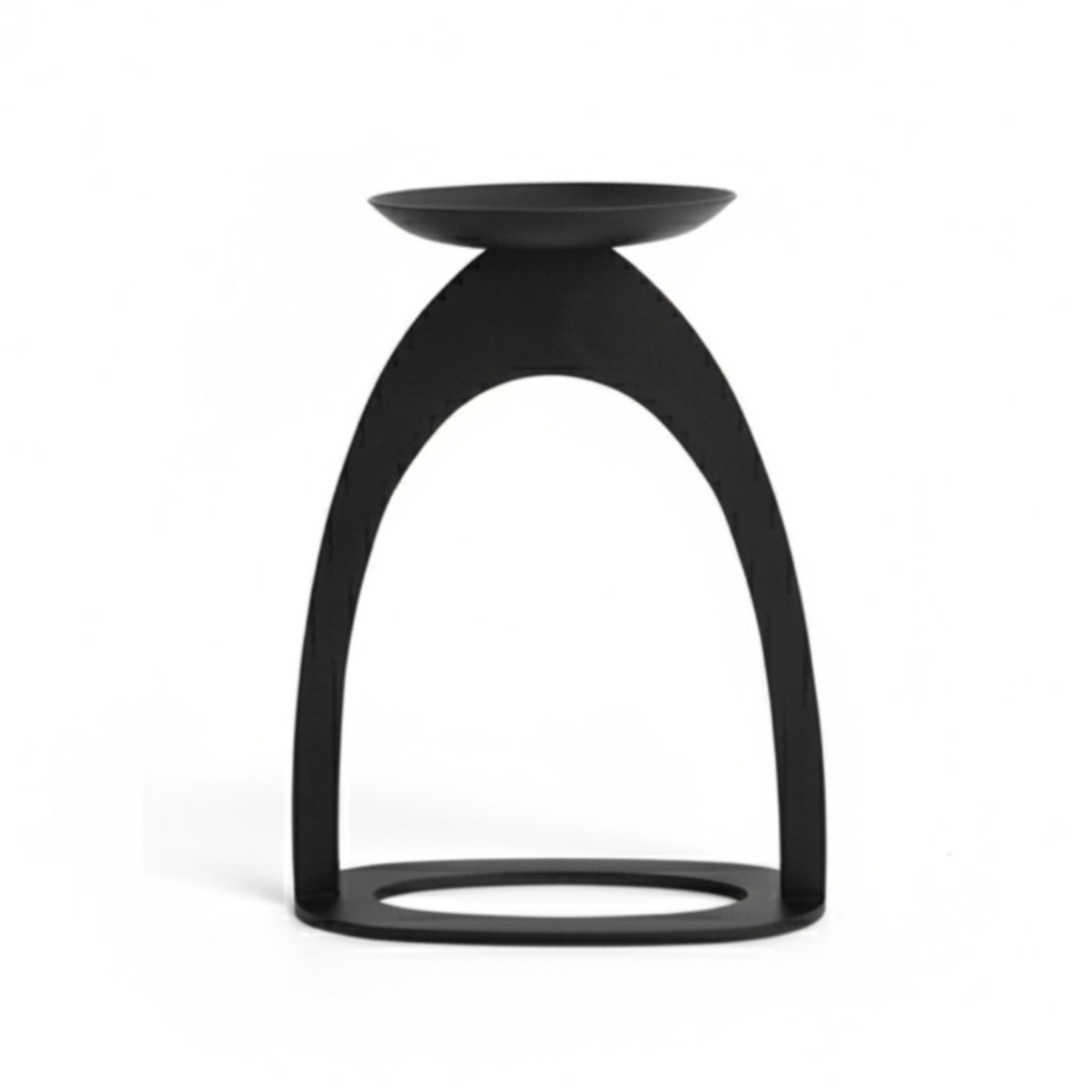 Candle Holder with Arched Frame Tabletop Pillar Candle Holder Modern Decor for Living Room