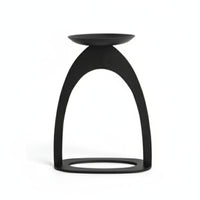 Candle Holder with Arched Frame Tabletop Pillar Candle Holder Modern Decor for Living Room