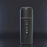 Dual Voltage Car Electric Kettle Stainless Steel Car Kettle with LCD Display Portable Compact for Road Trippers