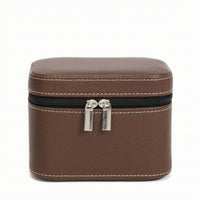 Zippered Bracelet Storage Box Padded Bracelet Case with Slots Portable Bangle Box Velvet-Lined for Travelers