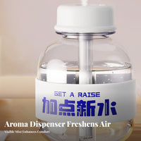 Atmosphere Light Cola Bottle Humidifier Function Mini USB Humidifier Quiet Operation for Young Adults, Dorm Room, Desk, Bedroom