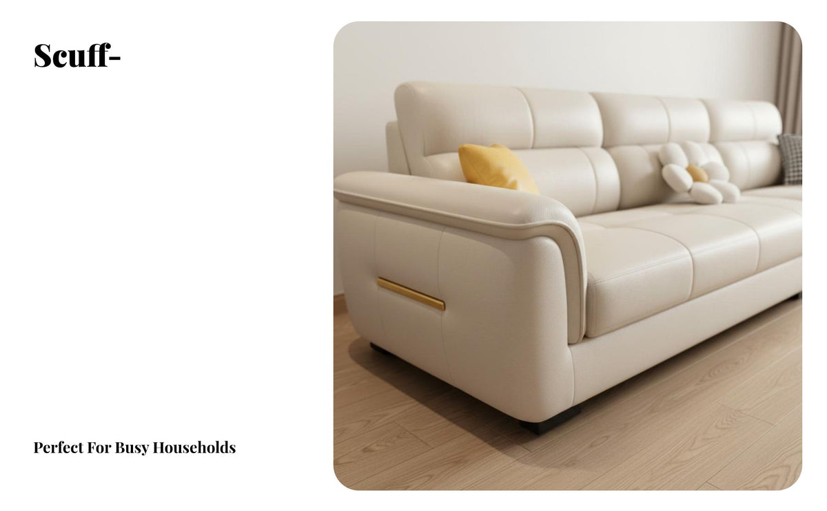 L-Shaped Chaise Couch paw-resistant Resistant L-Shaped Chaise Sofa Nordic design Living Room Furnishing for Pet Owners, Adults, Lounge Area, Home, Studio