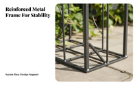 European Design Wrought Iron Garden Arch Stable Base Garden Arch Trellis Weather Resistant Climbing Plant Archway Weatherproof for Homestay Owners, DIY Enthusiasts, Courtyard, Pathway Entrance, Backyard, Holiday Decoration