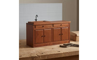 Dollhouse Kitchen Sink Cabinet Realistic Detail 1:12 Scale Sink Cabinet Drawer Storage