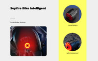 Brake-sensing LED bike tail light
