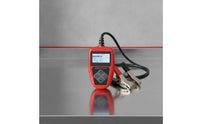 Handheld 12V Battery Tester with Alligator Clips Compact Battery Analyzer with Alligator Clips Digital Vehicle Tool for Mechanics