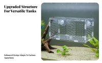 Aquatic Breeding Box Multifunctional Guppy Breeding Fish Habitat Fry Hatchery Box Two Mounting Choices Aquatic Habitat Hatchery