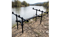 Double Rod Stand Telescopic Ground Stake Rod Holder Easy to Set up Ground Fishing Pole Holder for Outdoor