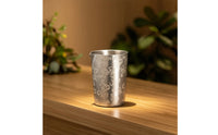 drink Mixing Cup with Spout Engraved Stainless Steel Mixing Cup Reflective Vessel for Bars