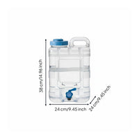 Sturdy Portable Water Container with Spigot Leak-Proof Car Water Storage Container Food Grade Material for Campers, Drivers, Road Trips