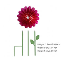 Foliage Accents Metal Bird Bath Stake Ground Insert Bird Bath Stake Slender Pollinator Water Station Decorative
