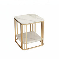 Space-Saving C-Shaped End Table Multi-Functional Nightstand Modern design Household Furniture 2-Tier Storage for Apartment Dwellers, Homeowners, Students, Living Room, Next to Sofa, Balcony, Small Spaces