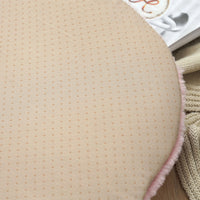 Plush Rose Flower Quilted Chair Cushion for Office Dining Home Tatami Floor