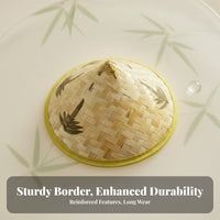 Sun Protection Conical Bamboo Hat Traditional Design Pointed Bamboo Hat water-resistant Woven headwearwear Handmade for entertainers, Outdoor Workers, Stage Performances, Gardening, Cultural ventilation fabrics, Photo Shoots