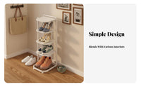 Space Saving Multi-Layer Shoe Rack Easy Assembly Multi-Tier Shoe Organizer Sturdy and Long-Lasting Stable Structure for Apartment Dwellers, Families, Students, Hallway, Closet, Bedroom, Dorm Room