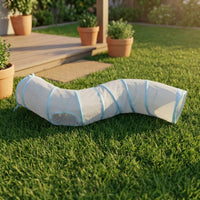 S-Shaped Cat Tunnel Space Saving Foldable Pet Tunnel Portable for Kittens