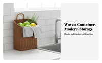 Woven interior Basket Easy to Install Household Storage Decorative Design