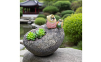 Creature Design Resin Bird Planter Vivid Color Bird Planter Handmade Look Resin Flower Pot Succulent Holder for Balcony, Patio
