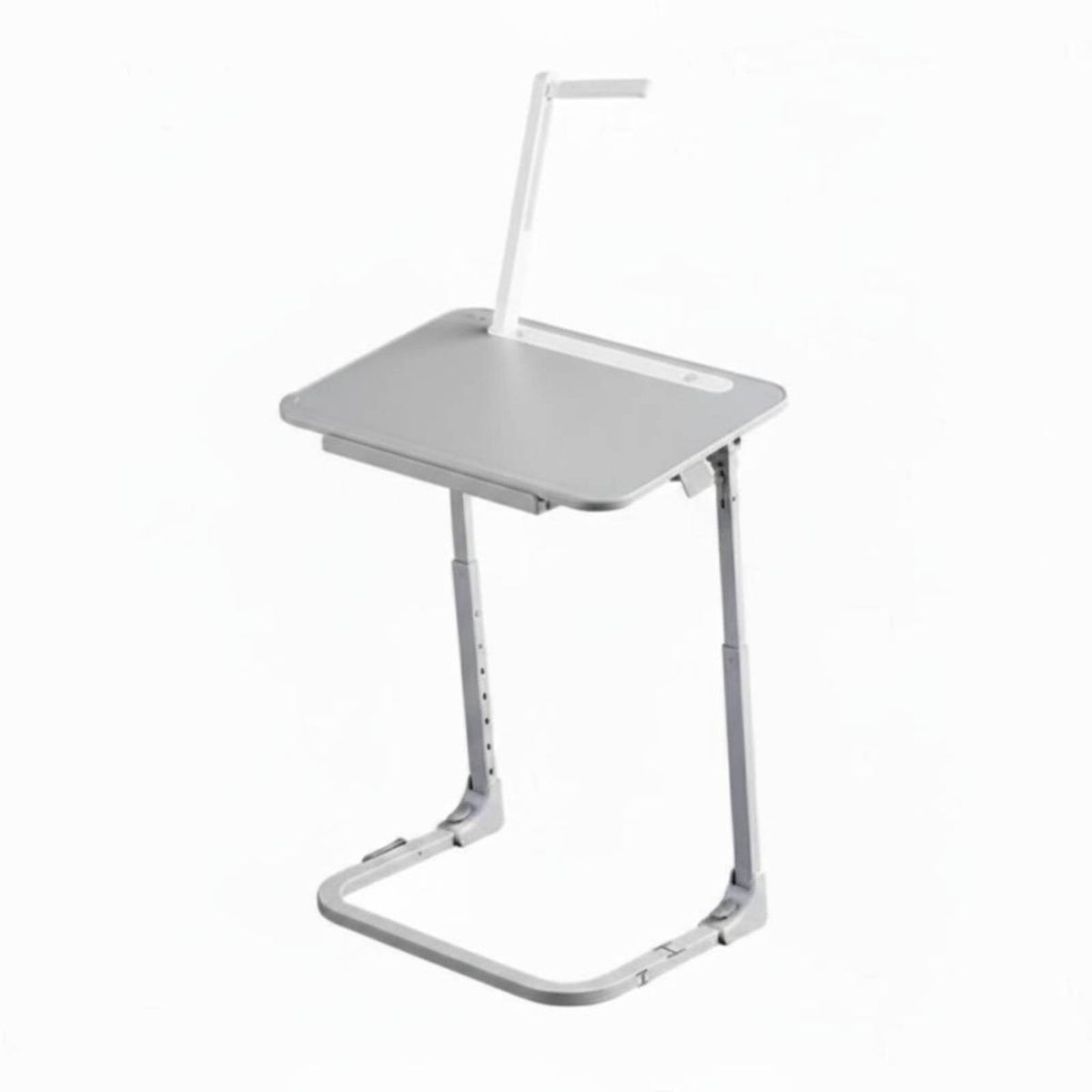 Height-Adjustable Wheeled C-Table Foldable Rolling Desk Portable Couch sidekick Space-Saving for Students, Home Office Workers, Apartment Dwellers, Small Spaces, Bedroom, Dorm Room