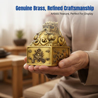 Brass Four Sacred Beasts Figurine, Chinese Mythology, Desktop, Living Room, Office Decor