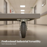 Quiet Rolling TPR Rubber Wheel Non-Marking Heavy Duty Caster Wheels Floor Friendly for Warehouse Employees, Factory Workers, Workshop