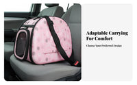 EVA Material Foldable Pet Carrier Breathable Soft-Sided Cat Carrier Lightweight for Travelers, Car Trips, Vet Visits, Outdoor