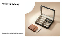 Soft Safeguarding Lining PU Leather Glasses Storage Box Dust-Proof PU Leather Eyewear Box Elegant Design for Closet