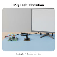 USB Camera Module Ubuntu Compatible 2MP Industrial Camera Board High Resolution Electronic Component for Developers, Engineers, Robotics, DIY Projects
