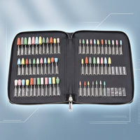 63 Pieces Zippered Silicone Rubber Polishing Burs Organized Polishing Burs with Case Precision Tool Scratchunrestricted for Dentists
