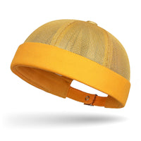 Mesh Brimless Cap Ventilated Brimless Cap Skullcap Breathable Lightweight for Streetwear, Outdoor Activities