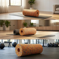 Expanded Polypropylene Foam Roller High Density Muscle Relief Cylinder Speckled for Athletes, Yogis, Back Massage, Home Gym
