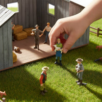 16 Pieces Farm People Model Set Colored Scene Mini People Detailed Miniature Realistic Farm Figures