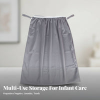 2 Pieces Hanging Diaper Bag Long-Lasting Reusable Diaper Pail Liner Waterproof Trash Can Liner Odor Locking Elastic Top Garbage