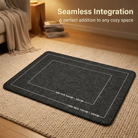 Space Saving Storage Puzzle Mat with Thick Felt Material for Adults, Portable Roll Design for Game Room and Home, Drawstring Closure