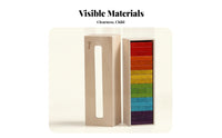 Wooden Stacking Block Toy Smooth Finish Tall Stacking Block Set Fine Motor Skills Storage Box Toy