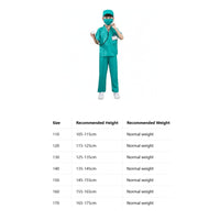 Educational Kids Doctor Costume Realistic Design Kids Doctor Costume Set Comfortable Material Children's Nurse Uniform Easy Care for Boys, Girls