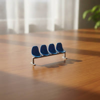 Miniature Public Bench Molded Diorama Bench Furniture Slatted Detailed for Hobbyists, Dioramas