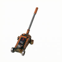 Hand-Painted Hydraulic Lifting Device Miniature Resin Miniature Car Lifting Device Compact-Profile Hobby Item Angled Handle