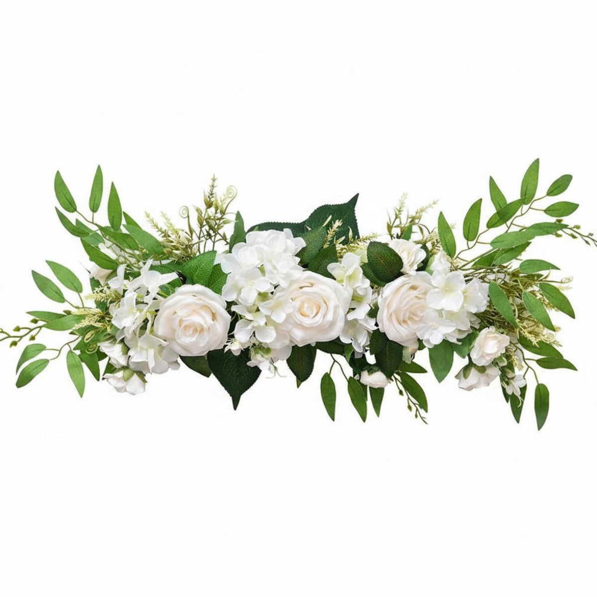 roses Flower Garland Realistic Look Artificial Flower Swag Wedding Arch Flowers for Home, Party